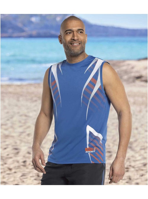 Lot de 2 Tee-Shirts Sans Manches Summer Sport   - ATLAS FOR MEN - Kiabi