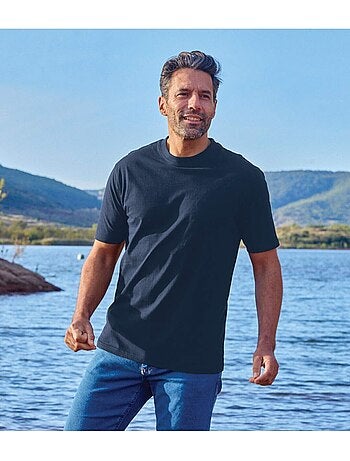 Lot de 2 Tee-Shirts MC Col Rond Unis - ATLAS FOR MEN