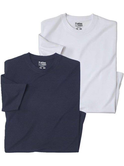 Lot de 2 Tee-Shirts Unis - ATLAS FOR MEN - Kiabi Lot de 2 Tee-Shirts Unis - ATLAS FOR MEN - Kiabi