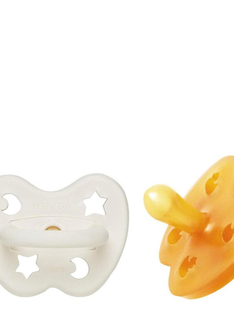 Lot de 2 tétines anatomiques Milky white et Natural 3-36 mois Multicolore - Kiabi
