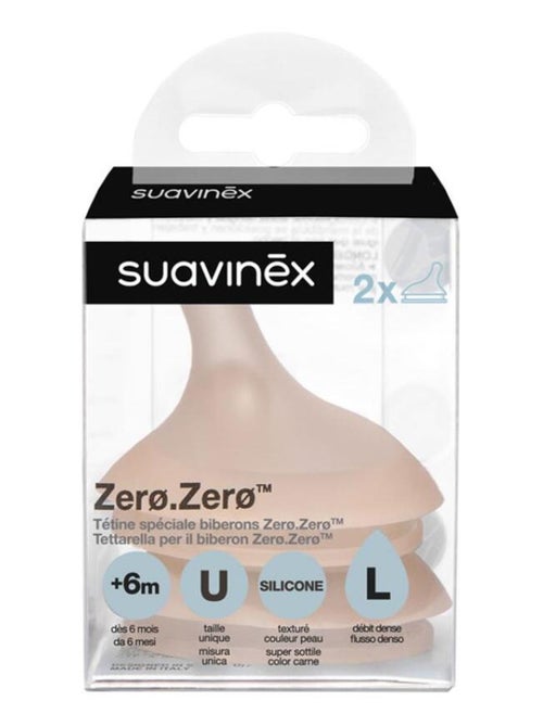 Lot de 2 tétines débit rapide pour biberon anti-colique Zerø.Zerø - Kiabi