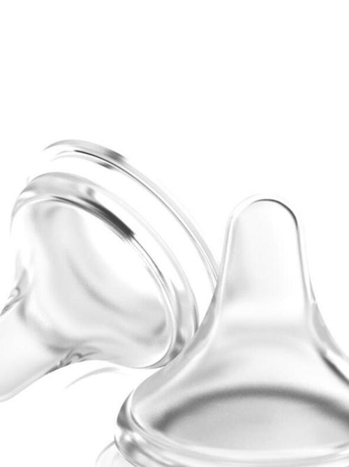 Lot de 2 tétines Natural Wave® spécial allaitement débit lent - Kiabi