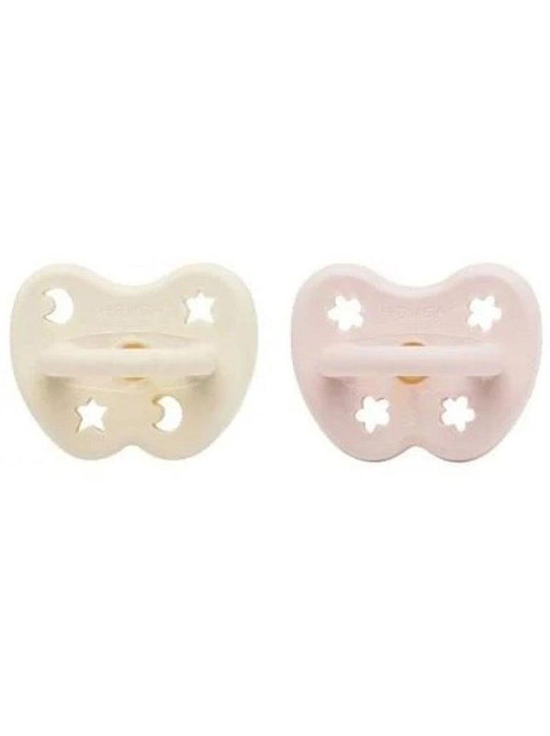 Lot de 2 tétines rondes Milky white et Powder pink 3-36 mois Multicolore - Kiabi