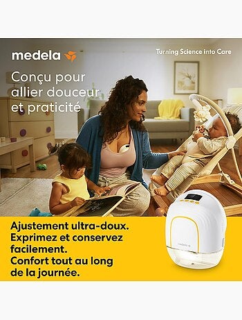 Lot de 2 tire-laits électriques portables simples Melody InBra - Ultra-Léger et Silencieux,