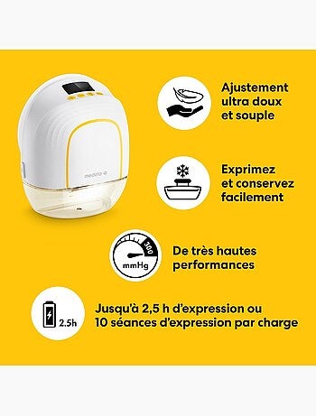 Lot de 2 tire-laits électriques portables simples Melody InBra - Ultra-Léger et Silencieux,