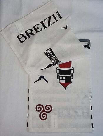 Lot de 2 torchon Bigouden breizh