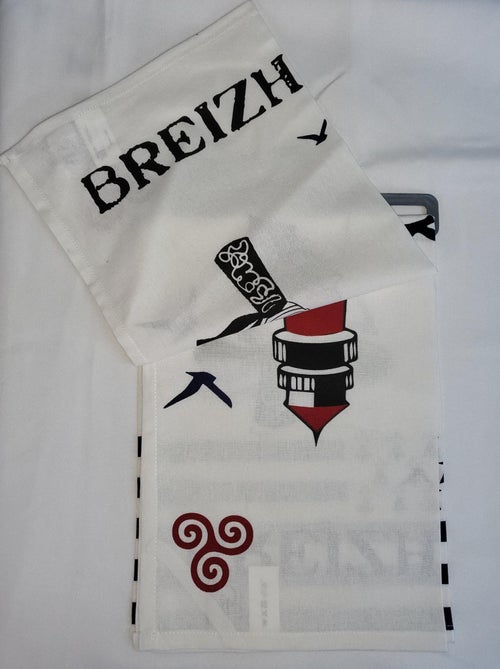 Lot de 2 torchon Bigouden breizh - Kiabi