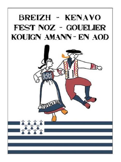 Lot de 2 torchon Bigouden fest noz - Kiabi