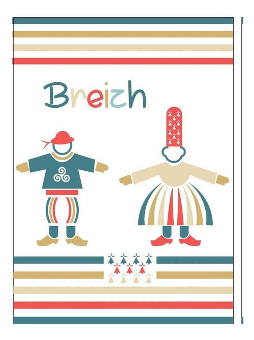 Lot de 2 torchon Couple de bigouden - Kiabi