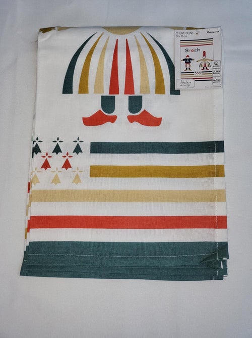 Lot de 2 torchon Couple de bigouden - Kiabi