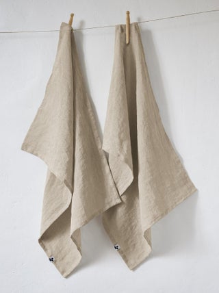 Lot de 2 torchon essuie-vaisselle lin Collection Soline