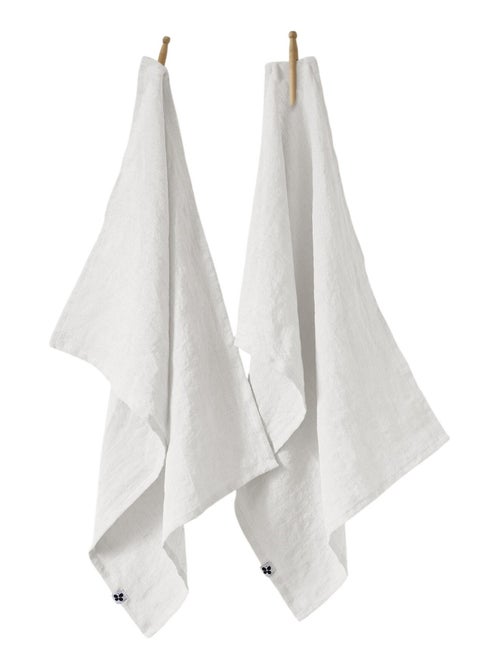 Lot de 2 torchon essuie-vaisselle lin Collection Soline - Kiabi