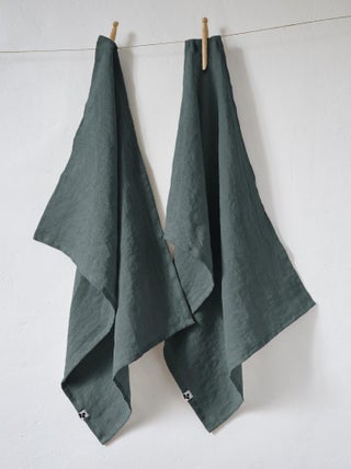 Lot de 2 torchon essuie-vaisselle lin Collection Soline