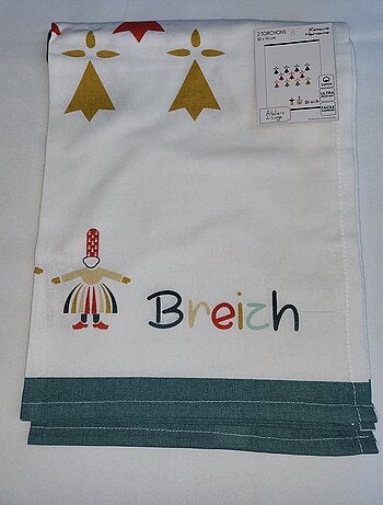 Lot de 2 torchon Hermine