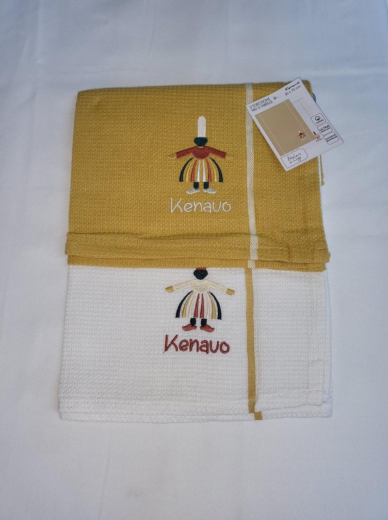 Lot de 2 torchon Kenavo madame Multicolore - Kiabi