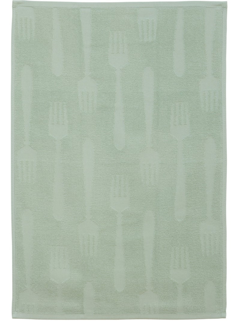 Lot de 2 torchons 45x70cm TERRY Vert clair - Kiabi
