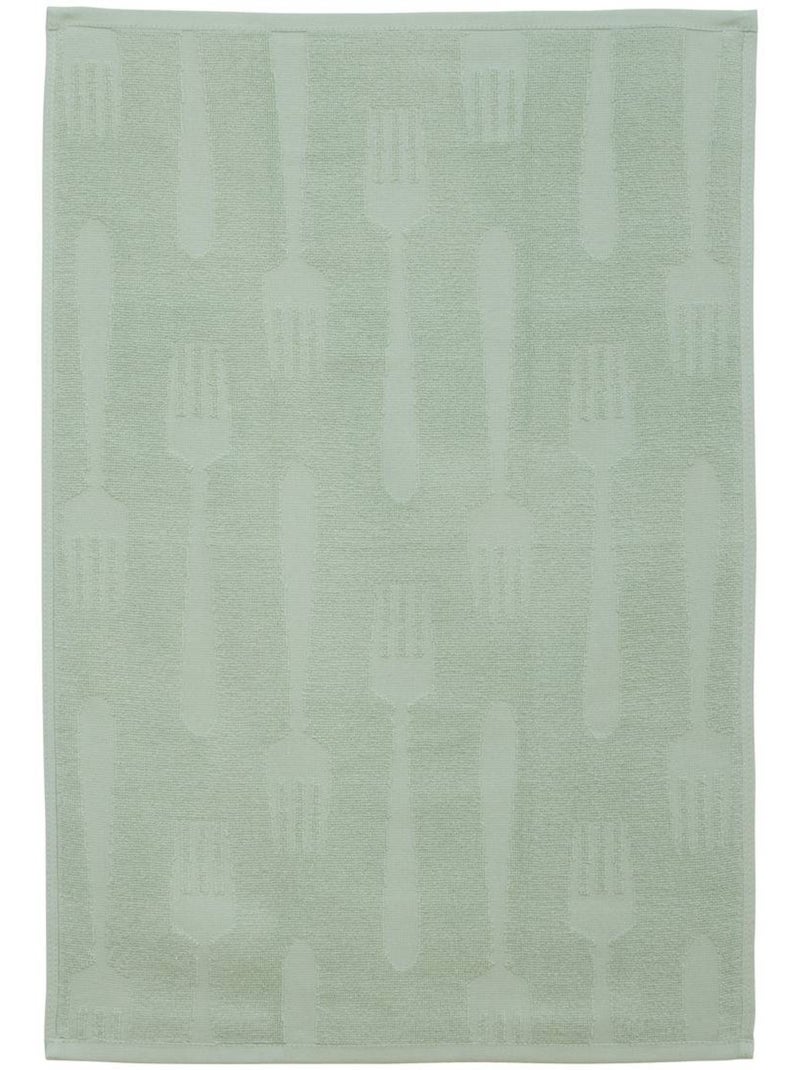 Lot de 2 torchons 45x70cm TERRY Vert clair - Kiabi