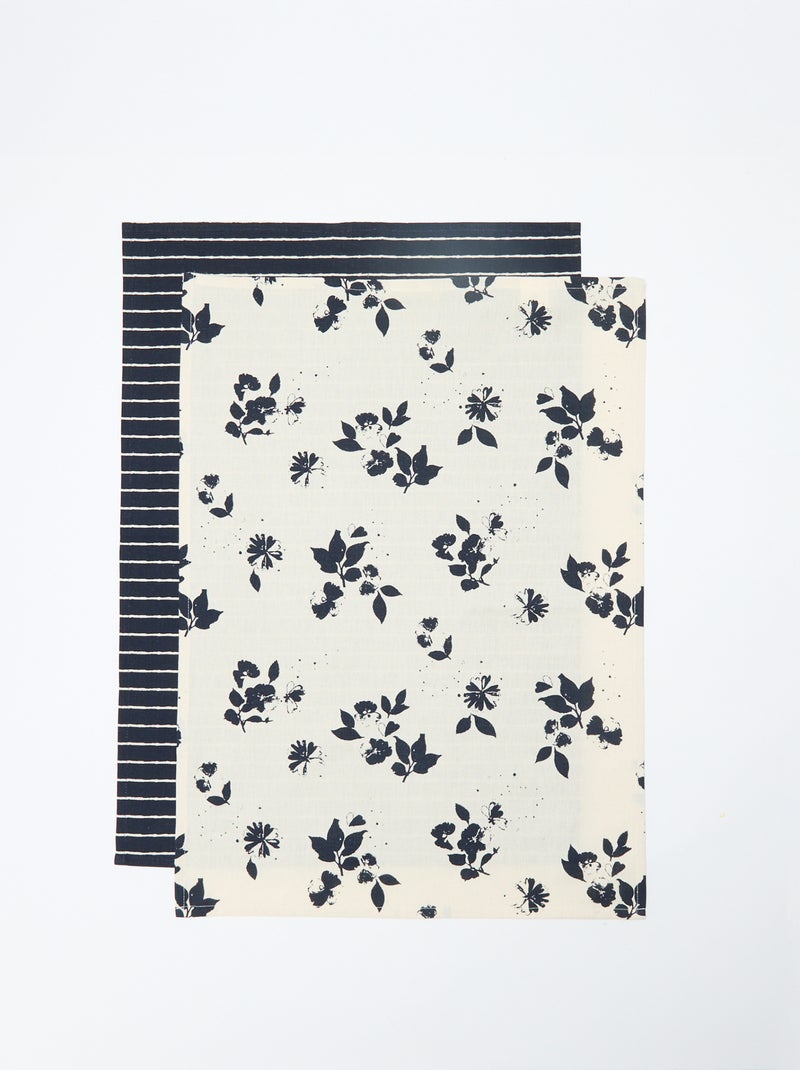 Lot de 2 torchons 50 x 70 cm - Kiabi Home Beige - Kiabi