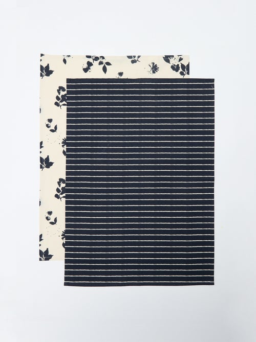 Lot de 2 torchons 50 x 70 cm - Kiabi Home - Kiabi Lot de 2 torchons 50 x 70 cm - Kiabi Home - Kiabi