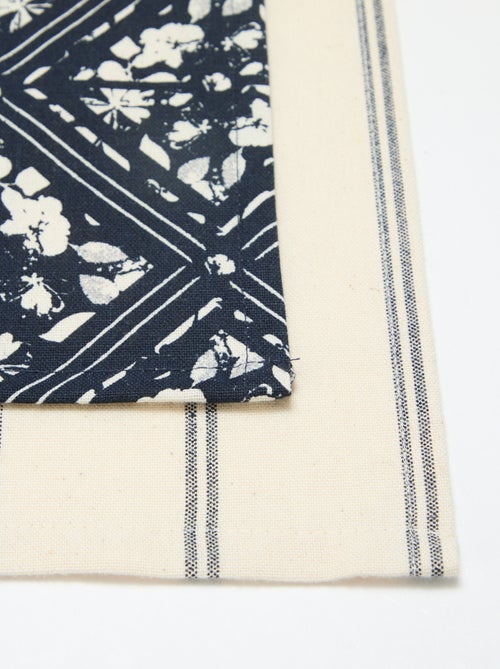 Lot de 2 torchons 50 x 70 cm - Kiabi Home - Kiabi Lot de 2 torchons 50 x 70 cm - Kiabi Home - Kiabi