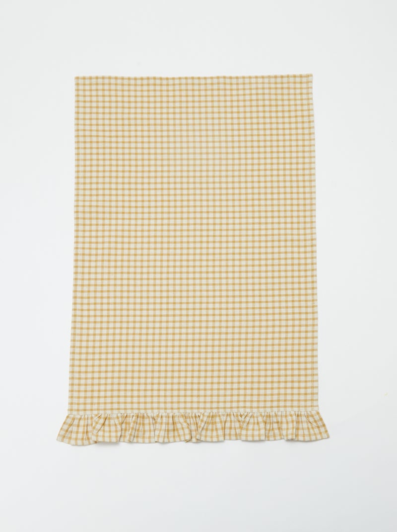 Lot de 2 torchons à volants (50x70 cm) JAUNE - Kiabi