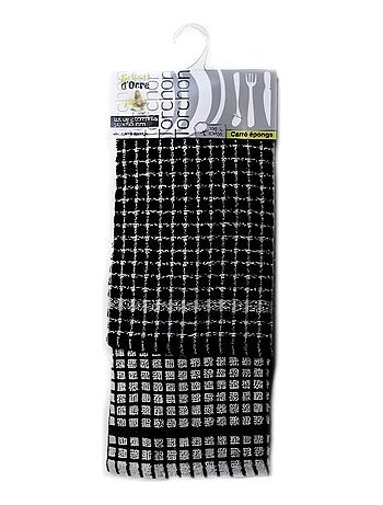 Lot de 2 torchons CARRE EPONGE rouge