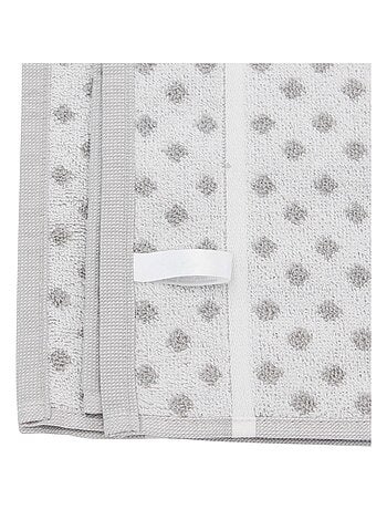 Lot de 2 torchons cuisine éponge DOTS 50x50 cm