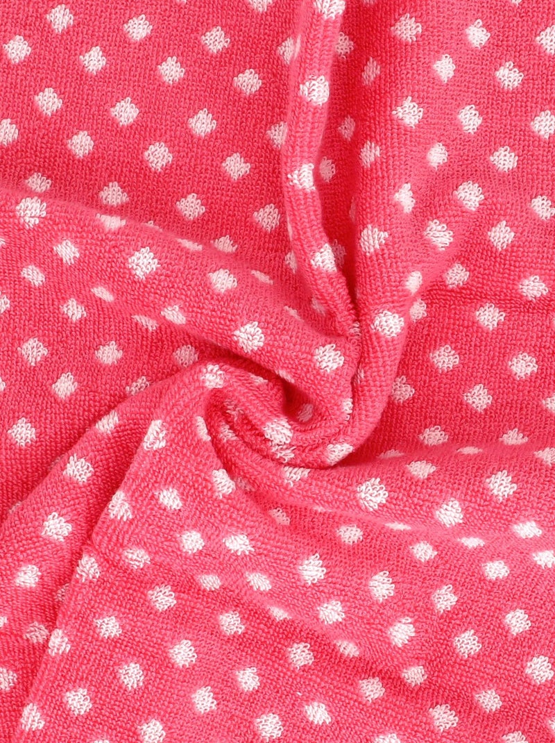 Lot de 2 torchons cuisine éponge DOTS 50x50 cm Rose - Kiabi