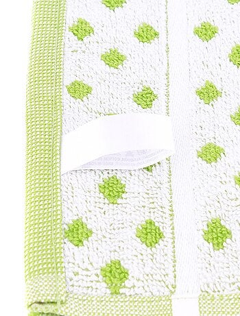 Lot de 2 torchons cuisine éponge DOTS 50x50 cm