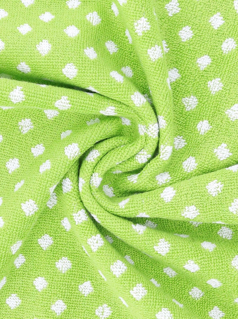 Lot de 2 torchons cuisine éponge DOTS 50x50 cm Vert - Kiabi