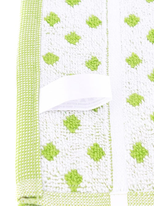 Lot de 2 torchons cuisine éponge DOTS 50x50 cm - Kiabi Lot de 2 torchons cuisine éponge DOTS 50x50 cm - Kiabi