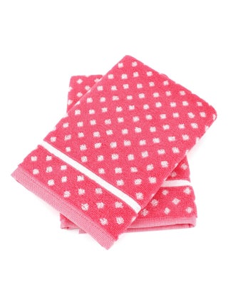 Lot de 2 torchons cuisine éponge DOTS