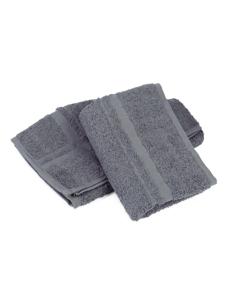 Lot de 2 torchons cuisine éponge PURE KITCHEN TERRY Gris - Kiabi