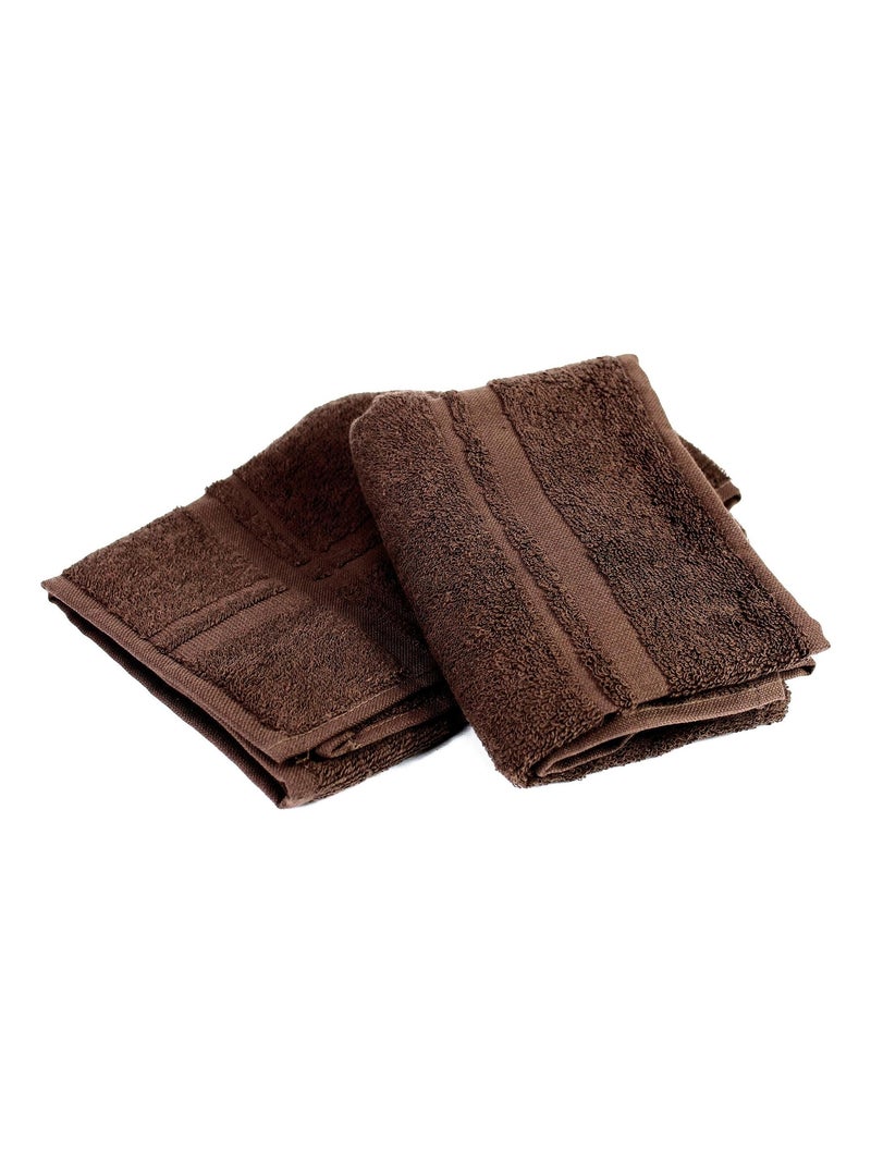 Lot de 2 torchons cuisine éponge PURE KITCHEN TERRY Marron - Kiabi