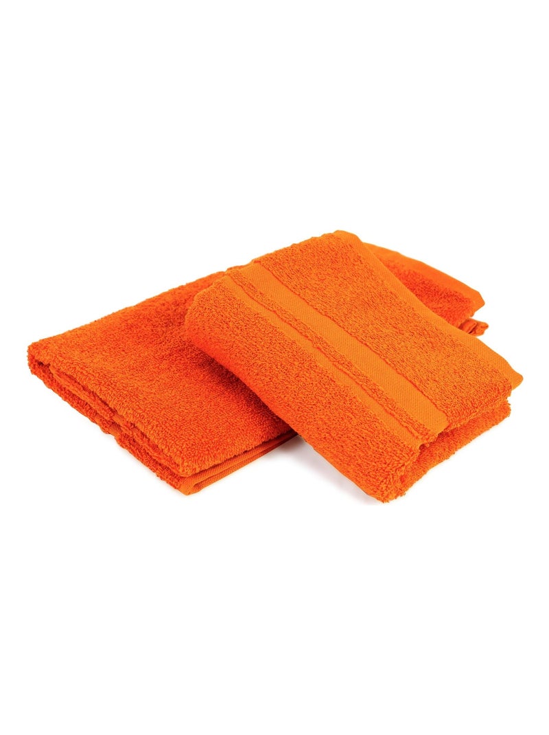 Lot de 2 torchons cuisine éponge PURE KITCHEN TERRY Orange - Kiabi