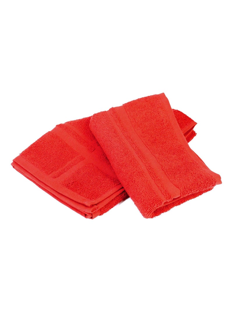 Lot de 2 torchons cuisine éponge PURE KITCHEN TERRY Rouge - Kiabi