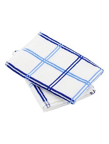 Lot de 2 torchons cuisine éponge SQUARES 50x50 cm
