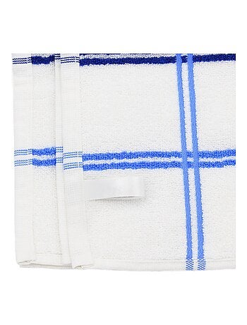 Lot de 2 torchons cuisine éponge SQUARES 50x50 cm