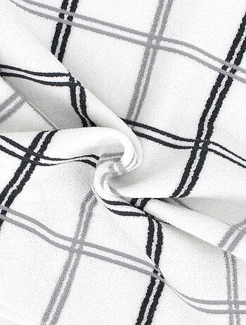 Lot de 2 torchons cuisine éponge SQUARES 50x50 cm