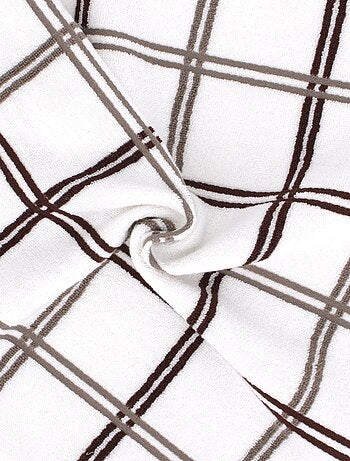 Lot de 2 torchons cuisine éponge SQUARES 50x50 cm