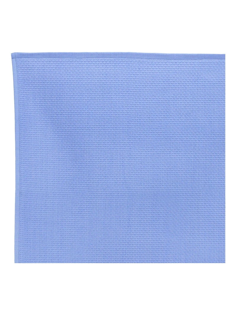Lot de 2 torchons cuisine nid d'abeille PURE KITCHEN WAFFLE Bleu outremer - Kiabi
