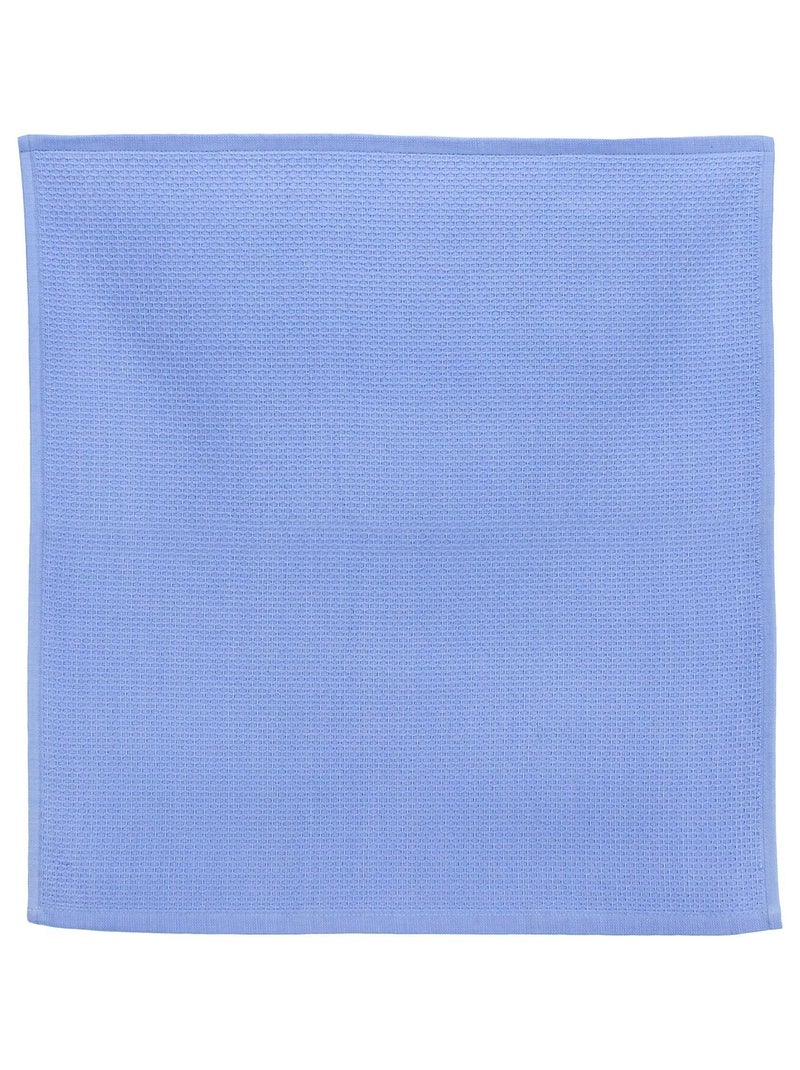 Lot de 2 torchons cuisine nid d'abeille PURE KITCHEN WAFFLE Bleu outremer - Kiabi