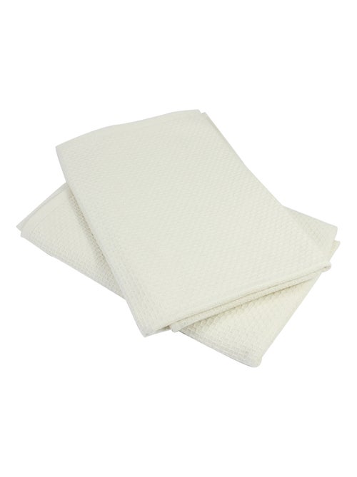 Lot de 2 torchons cuisine nid d'abeille PURE KITCHEN WAFFLE - Kiabi Lot de 2 torchons cuisine nid d'abeille PURE KITCHEN WAFFLE - Kiabi