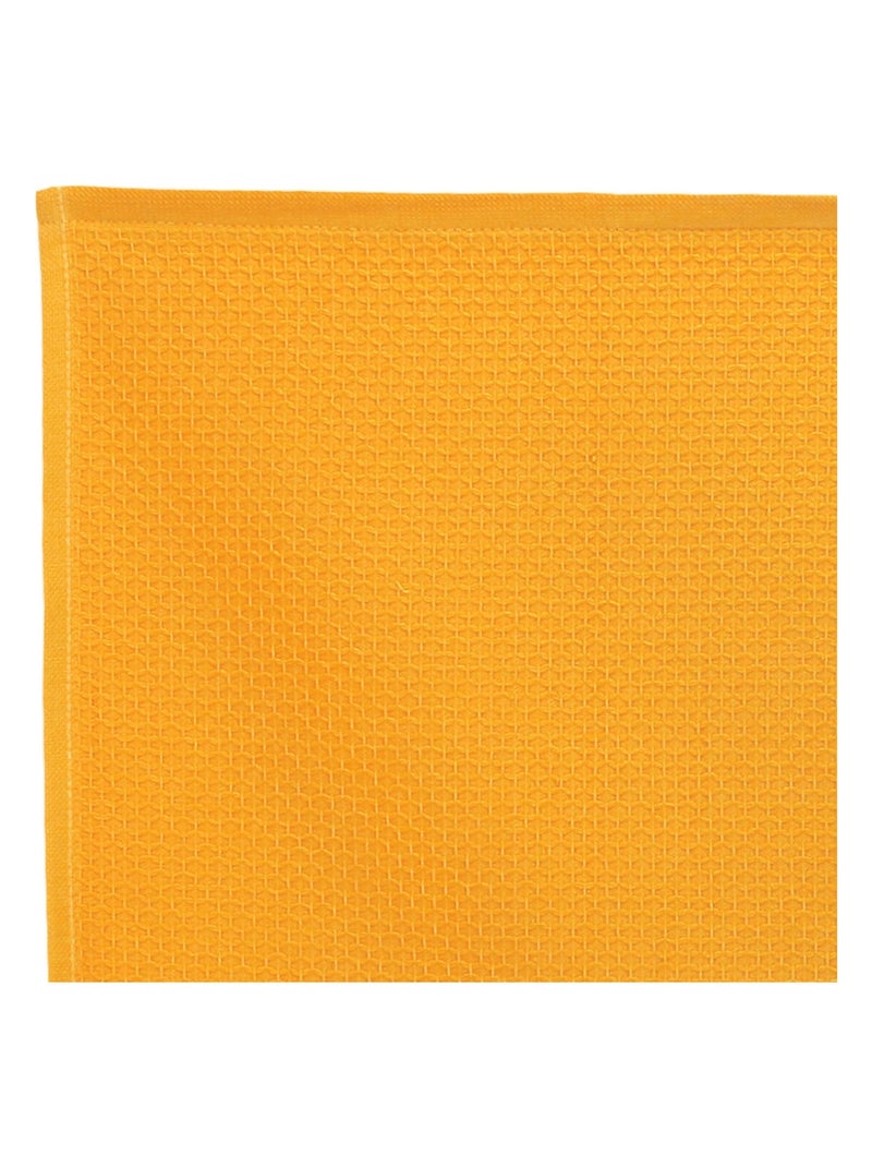 Lot de 2 torchons cuisine nid d'abeille PURE KITCHEN WAFFLE Jaune or - Kiabi