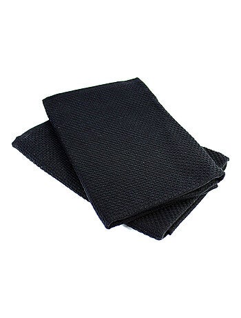 Lot de 2 torchons cuisine nid d'abeille PURE KITCHEN WAFFLE