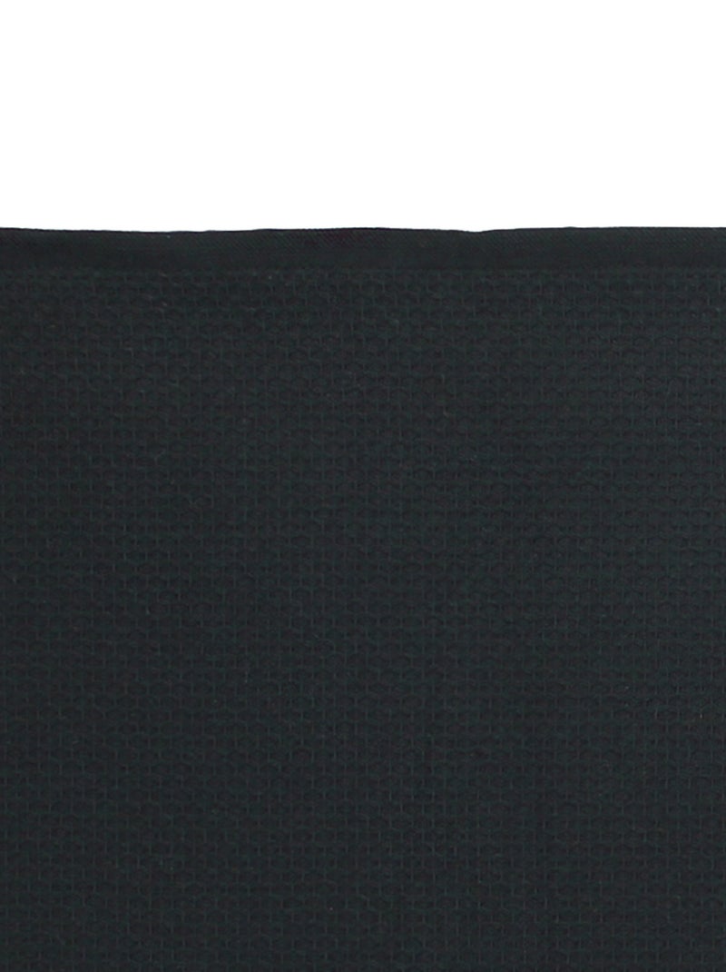 Lot de 2 torchons cuisine nid d'abeille PURE KITCHEN WAFFLE Noir Noir - Kiabi