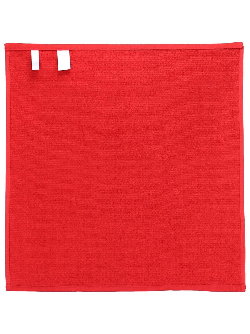 Lot de 2 torchons cuisine nid d'abeille PURE KITCHEN WAFFLE Rouge - Kiabi