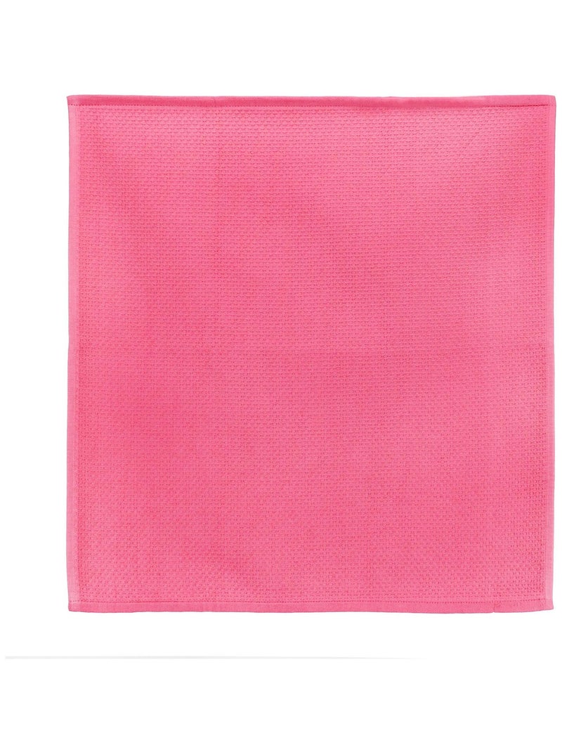 Lot de 2 torchons cuisine nid d'abeille PURE KITCHEN WAFFLE Rouge foncé - Kiabi