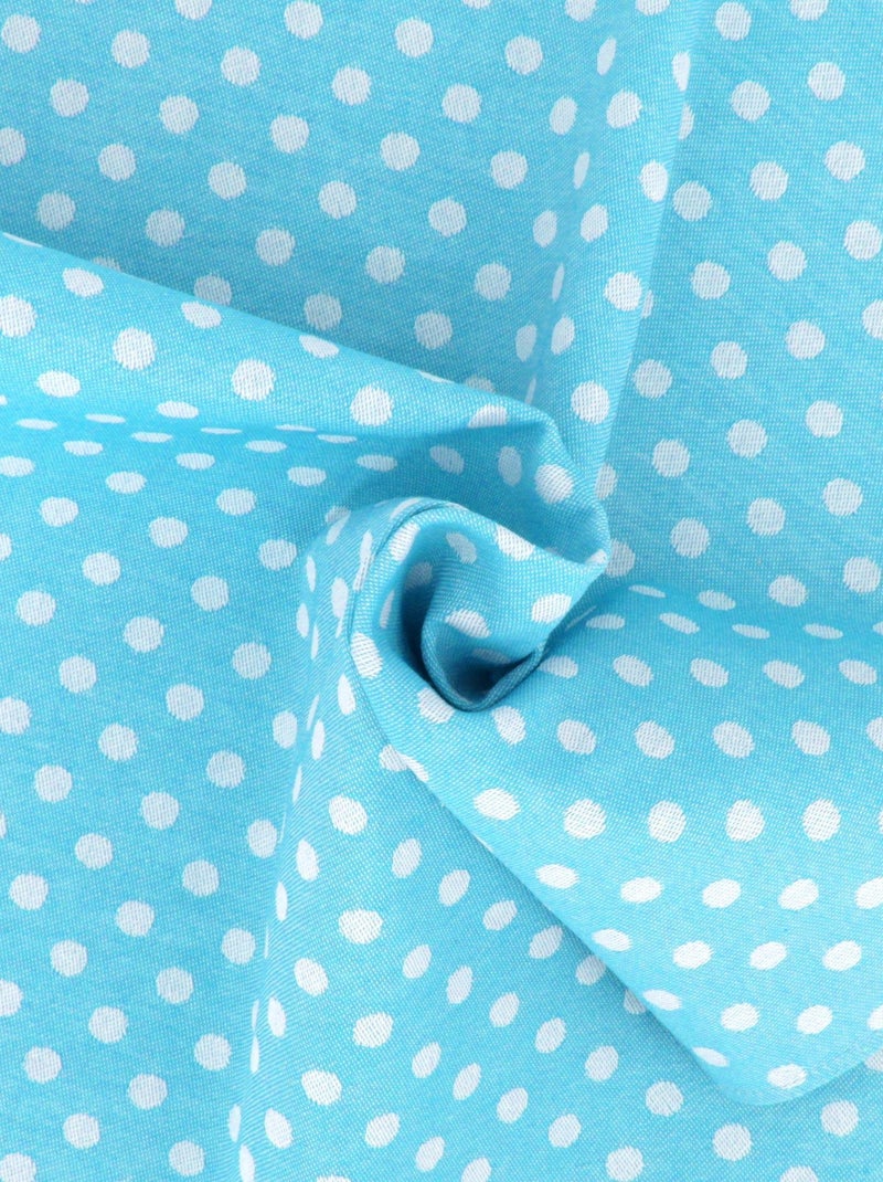 Lot de 2 torchons cuisine toile DOTS 50x70 cm Bleu turquoise - Kiabi