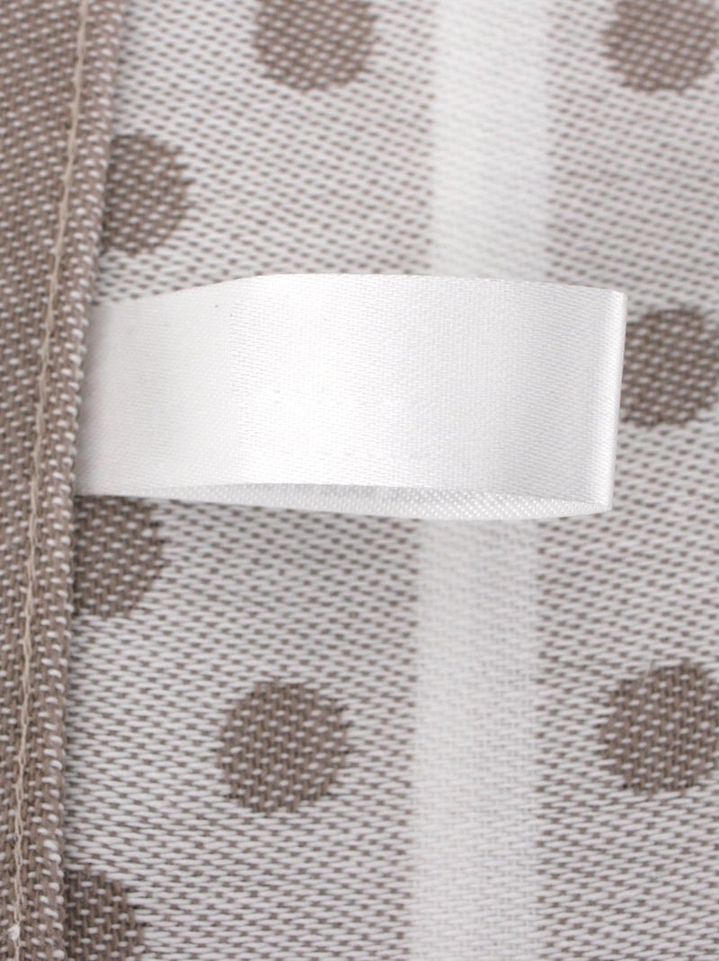 Lot de 2 torchons cuisine toile DOTS 50x70 cm Marron - Kiabi